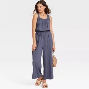 Universal Thread Navy Sleeveless Jumpsuit